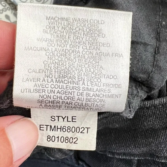 Ellen Tracy Refined Mid Rise Skinny Jeans in Faded Black Women’s Sz 4 - Picture 10 of 10